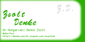 zsolt denke business card